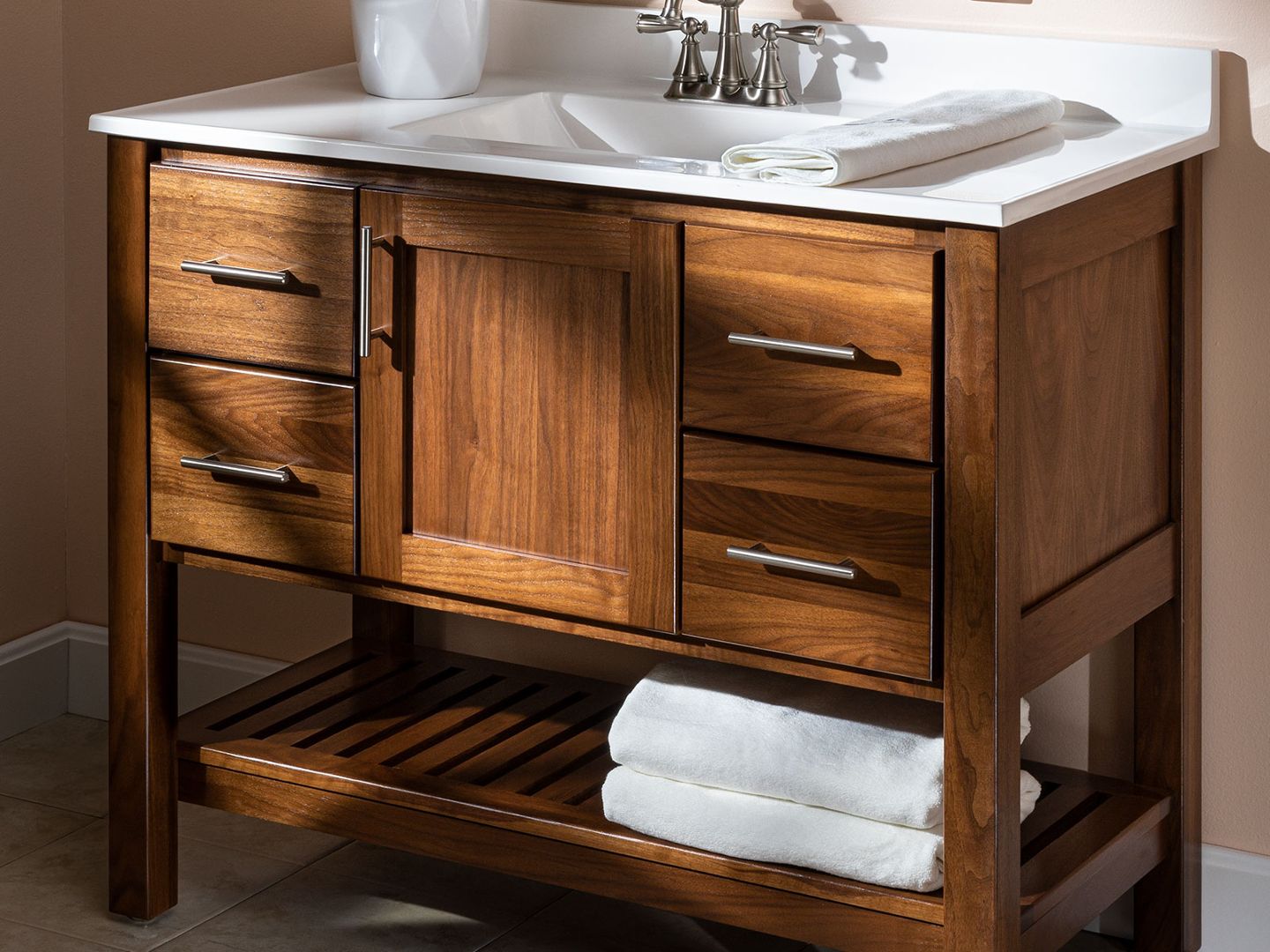 Natural Wood Open Shelf at Marc Bondy blog