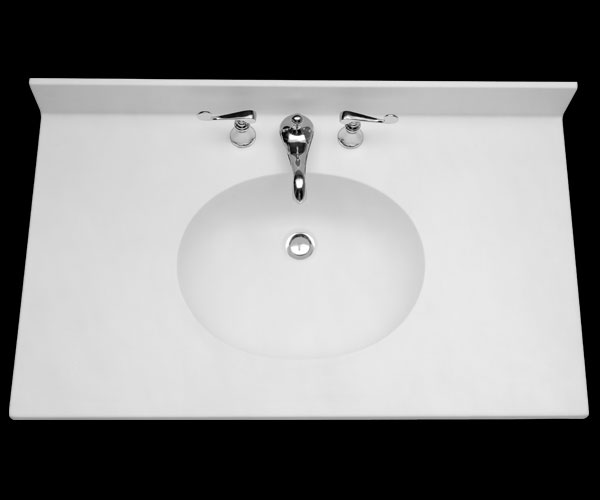 Dupont Corian 55 Single Bowl Vanity Top Corian 55 Single Bowl Vanity Top