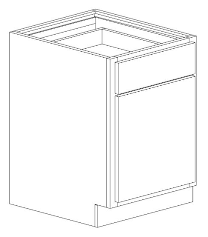 Bertch 15" Single Door Base Cabinet