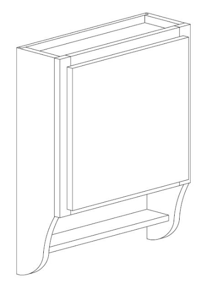 Bertch 18" Single Door Wall Cabinet
