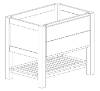 Bertch 24" Interlude Vanity Console with Drawer (SKU: F-FVCD24)