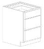 Bertch 12" 3 Drawer Base Cabinet (SKU: V3D12)